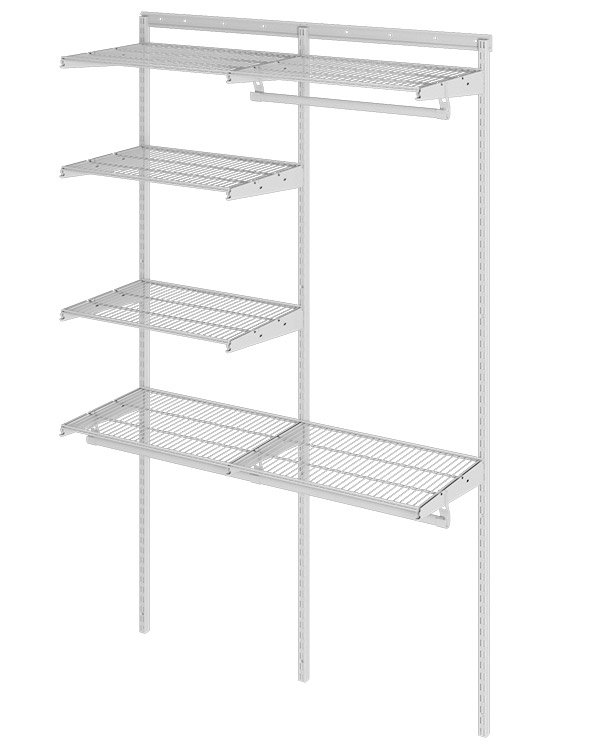 Гардеробная система Optima G120 белая — изображение 2