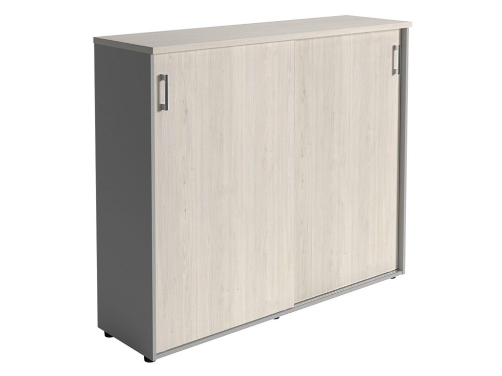 Шкаф NWT 1214 белое дерево/серый — изображение 2