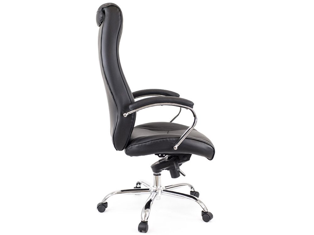 Кресло King М натуральная кожа черная — изображение 2