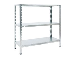 Стеллаж ES 75KD/75x30/3 (120 кг на стеллаж,  до 30кг. на полку) оцинкованный